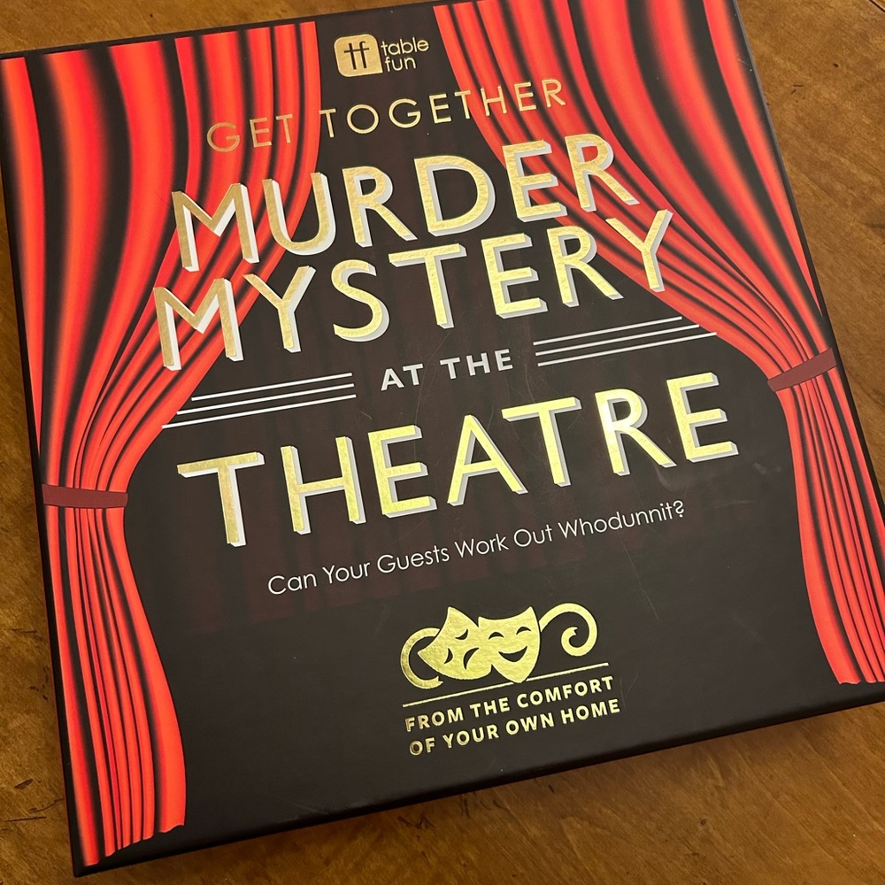 Table Fun Get Together Murder Mystery Game. New - Never Used.